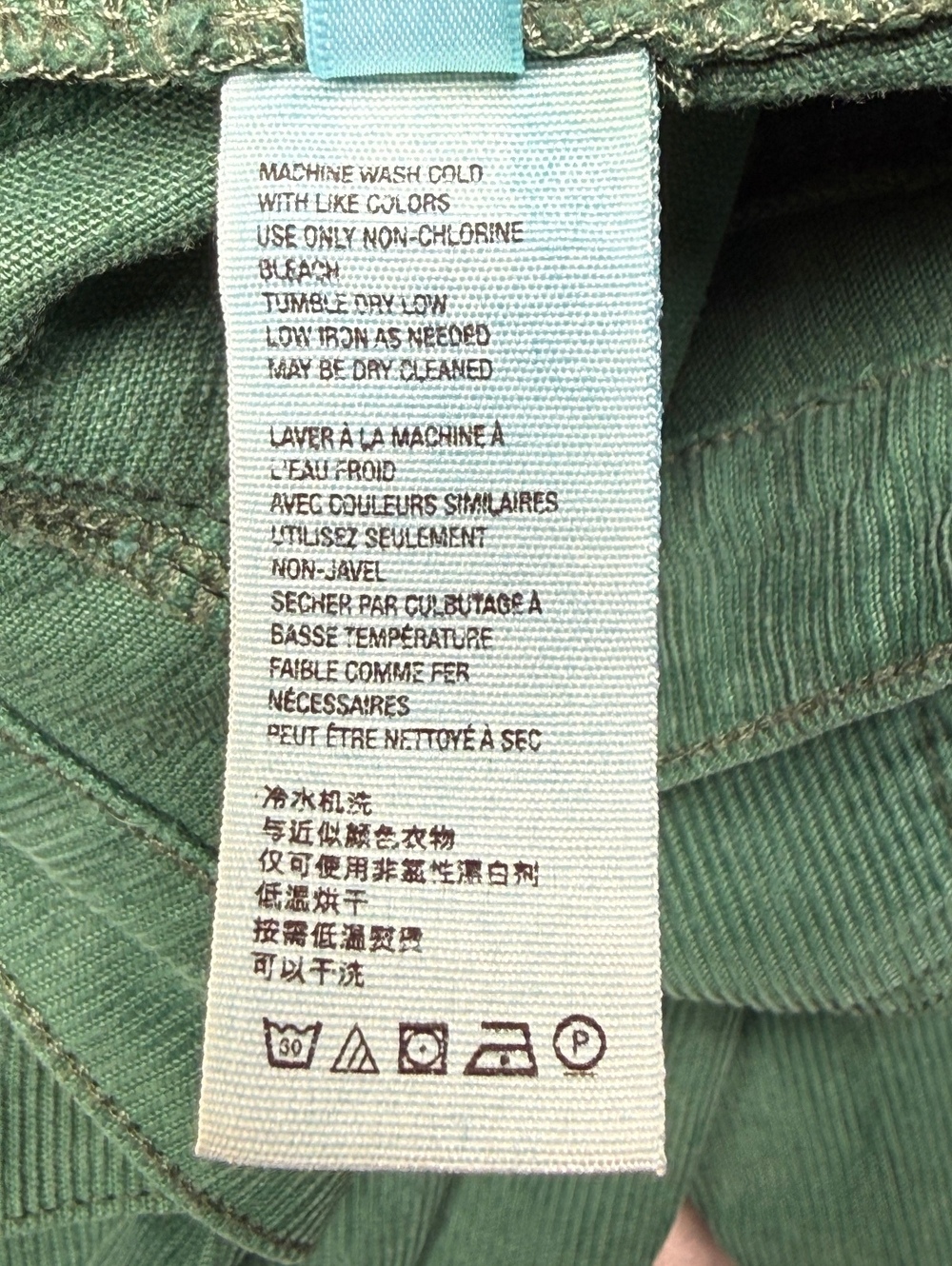 The Free Green Corduroy Pants Regular M - Picture 6 of 11